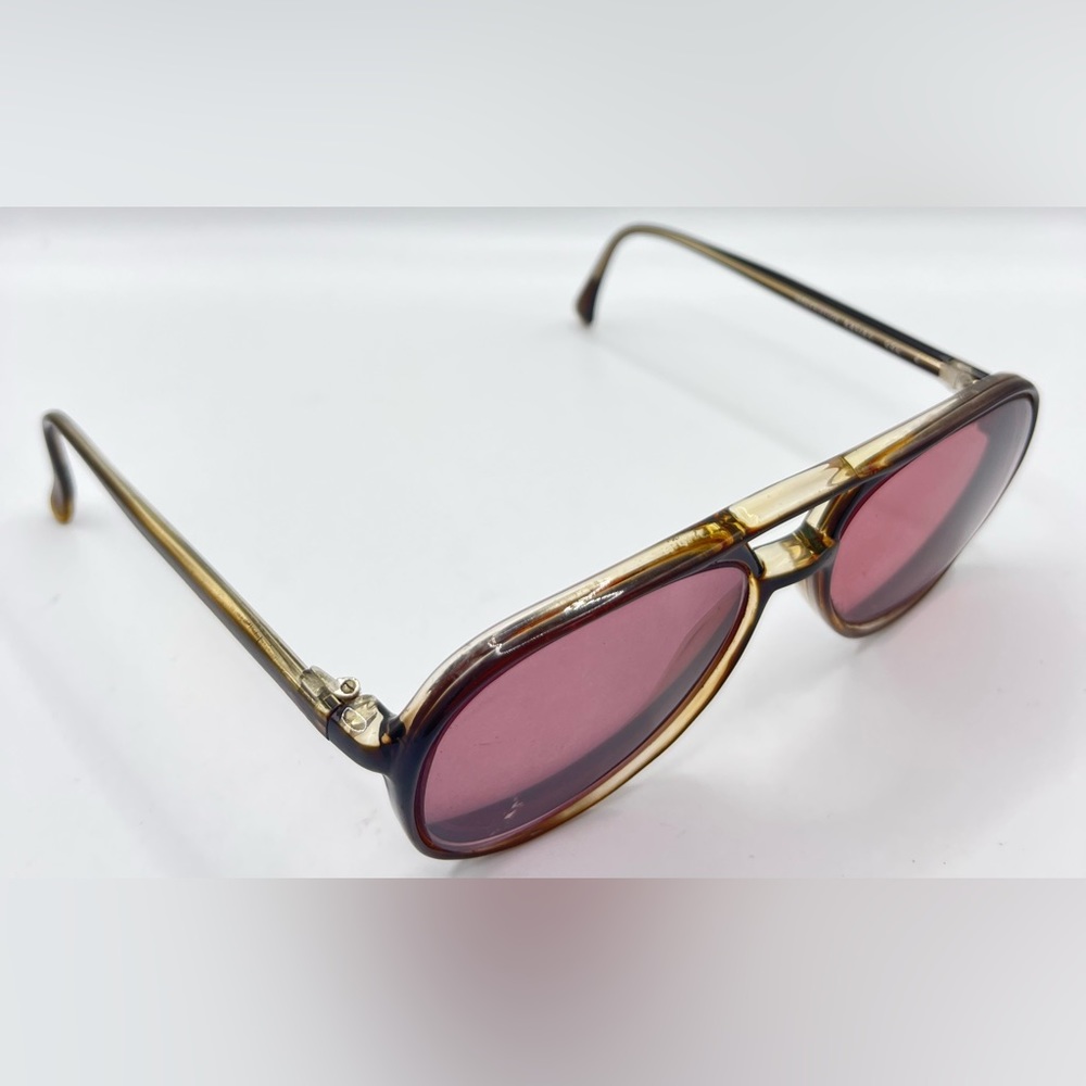 Vintage Pierre Galveston Brown Pilot Sunglasses Frames Only